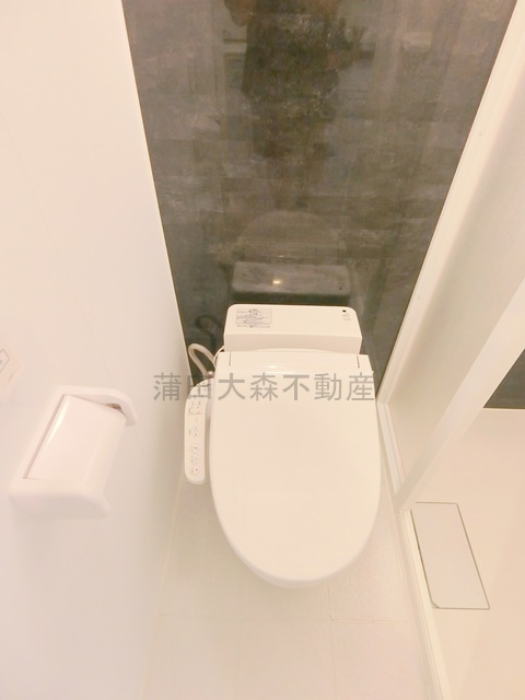 ステーションプラザ多摩川のトイレ|温水洗浄便座付きのタンクレストイレ　