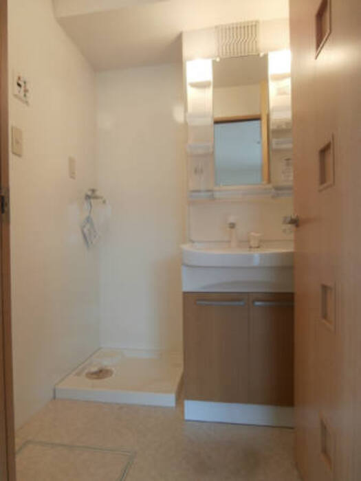 アルファーム B棟の洗面所