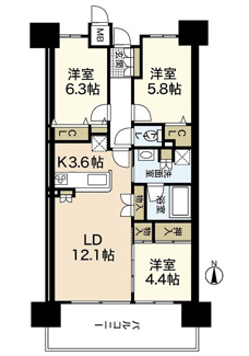 【間取り】 | ポレスター宇品御幸プレミアムコート　収益物件