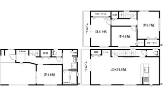 【間取り】 | 広島市南区宇品御幸３丁目No.４