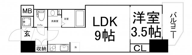 【間取り】 | スワンズシティ谷町ブリエ