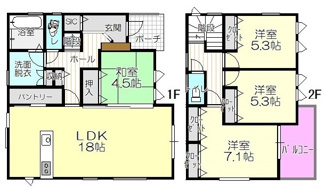 【間取り】 | 広島市南区本浦町　No.2　売建