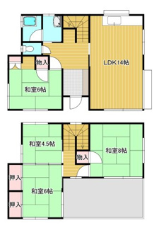 【間取り】 | 安芸郡熊野町呉地5丁目　皇帝ハイツ