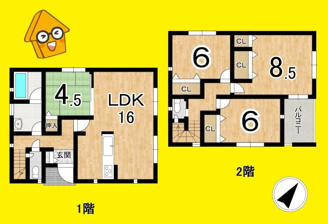 焼津市田尻北　第６／の間取り