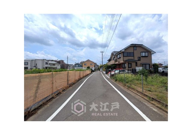 三鷹市牟礼４丁目売地の前面道路含む現地写真