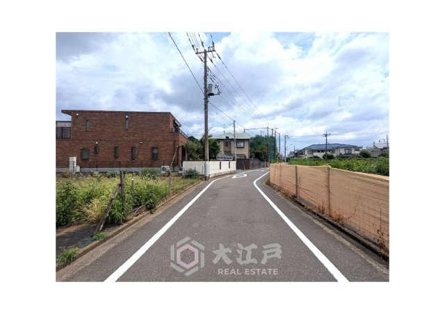 三鷹市牟礼４丁目売地の前面道路含む現地写真