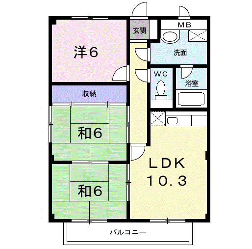 【間取り】 | メゾンホワイト