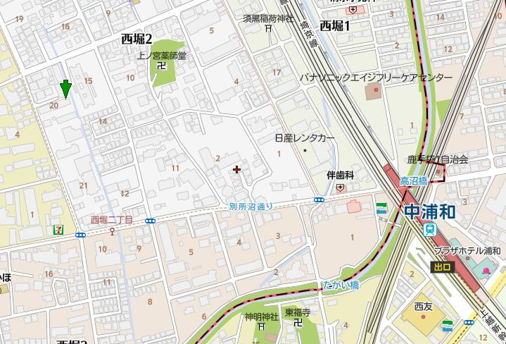 リブリ・中浦和Ⅱの地図