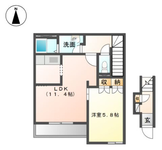 【間取り】 | シェルル江戸岡