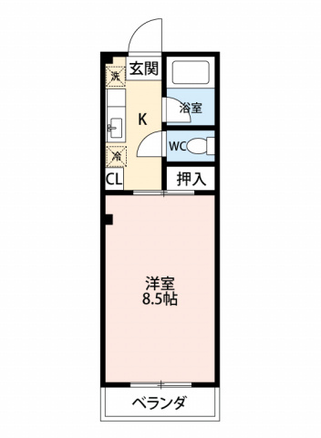 パレス峰２　　刈谷市の賃貸ならクラスホーム刈谷店の間取り