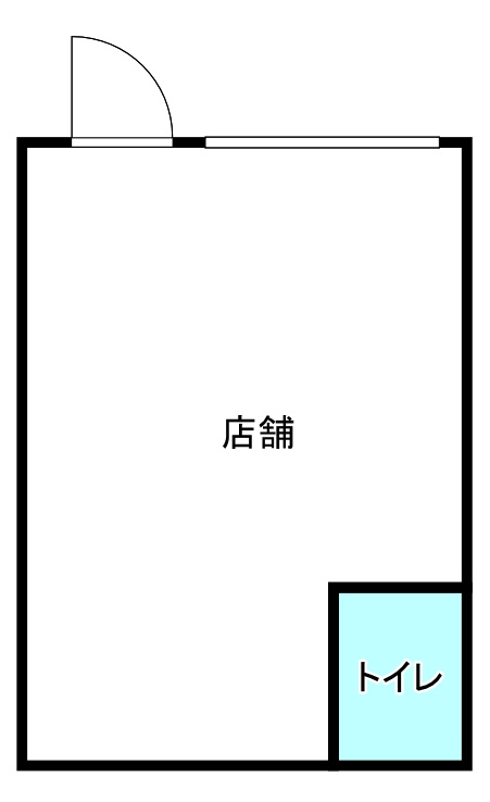 大阪市東淀川区豊新１丁目の店舗事務所の間取り