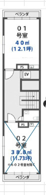賛興ビル4階の間取り