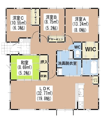 鳥栖市立石町1期2号棟