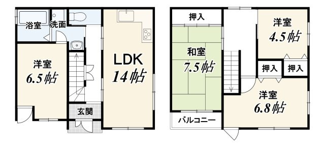 久我御旅町の間取り
