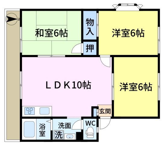 グローバル・シティ参番館の間取り