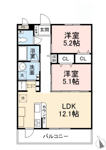TREVO　YRの間取り