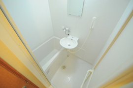 日々の疲れを癒すお風呂付です