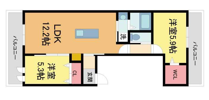 ビアンネートル西宮の間取り