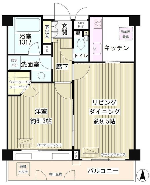 パークブルーム三葉の間取り