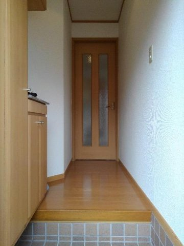 落ち着いた玄関です