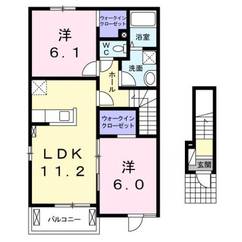 【間取り】 | エテルノ・サーブ　Ｂ