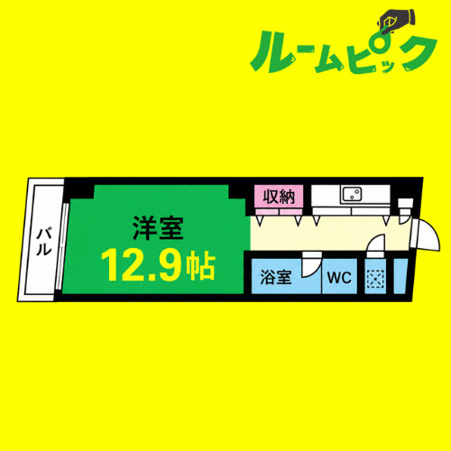 NBM則武　名古屋市賃貸　仲介手数料無料の間取り