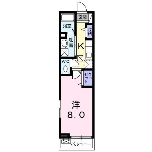 エスポワールの間取り|間取りです。
