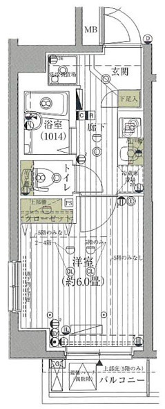 プレール・ドゥーク津田沼の間取り