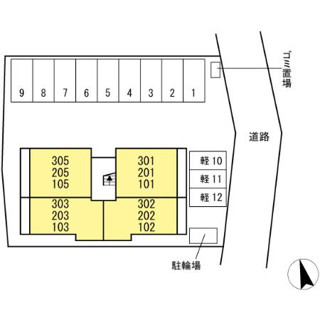 D-avance戸崎元町の区画図
