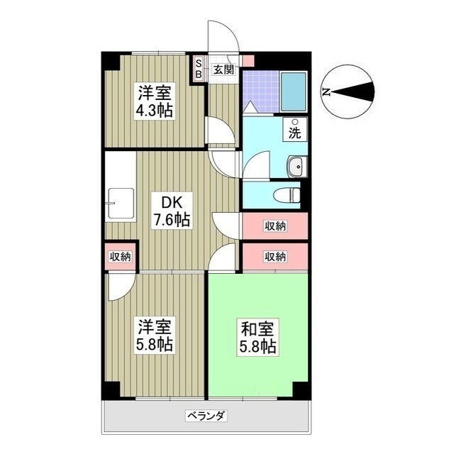 インペリアル本丸の間取り