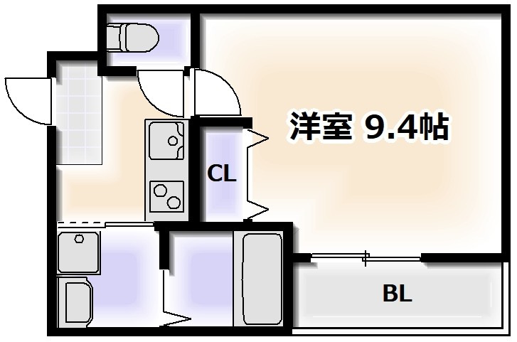 フジパレス我孫子西Ⅱ番館の間取り