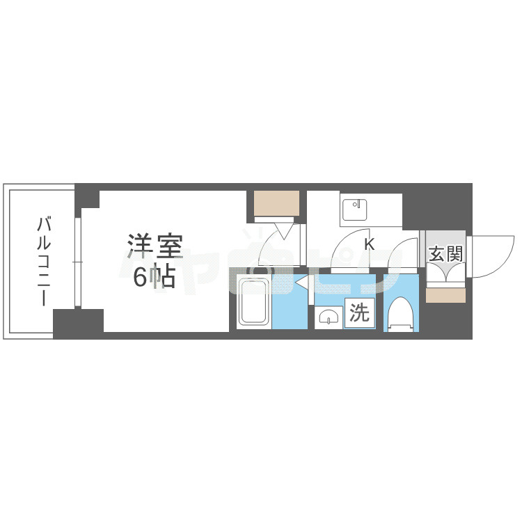 エスリード長居公園PARK AVENUEの間取り
