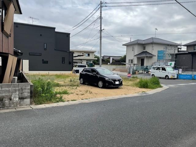 宇部市上条　土地の前面道路含む現地写真