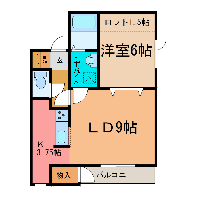 リリーハイツの間取り