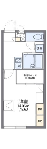 レオパレス東合川Ⅲの間取り