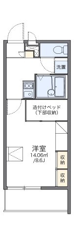 レオパレス福丸Ⅱの間取り