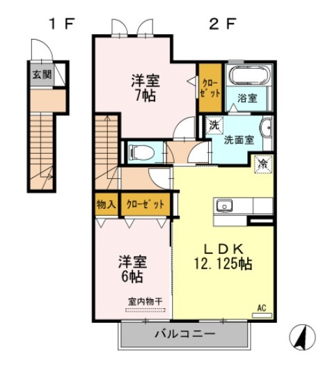 【間取り】 | エスポワール【名古屋市賃貸・ネット無料】