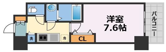 Alivisドーム前（旧：ミラージュパレス大阪ドームProsper）の間取り