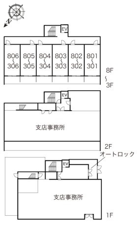 【ロビー】 | レオパレスＲＥＺＯＮ中百舌鳥