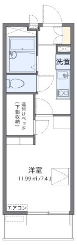 レオパレスエクセランの間取り