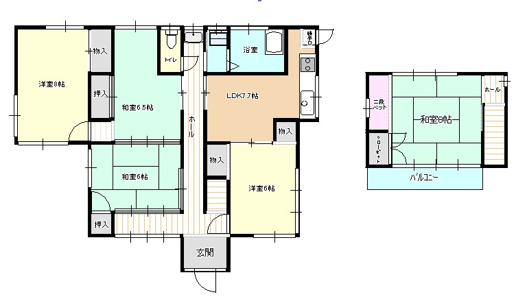 春日町3丁目戸建の間取り