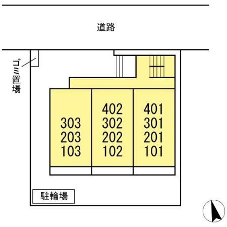 グランドール高橋の区画図