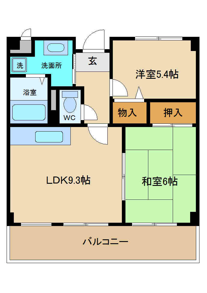 サンフォレスト岡の間取り