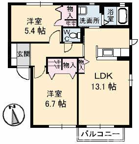 ハピネス A棟の間取り
