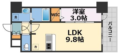 Alivisドーム前（旧：ミラージュパレス大阪ドームProsper）の間取り