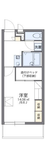 レオパレスストラーダの間取り