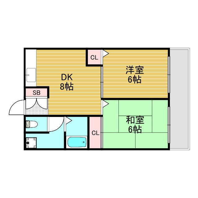 第2あかつきマンションの間取り