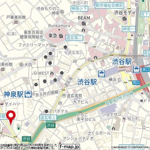 メゾン・ド・ヴィレ渋谷の地図