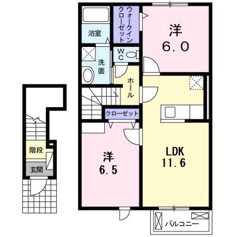 【間取り】 | サンリット　Ｂ棟