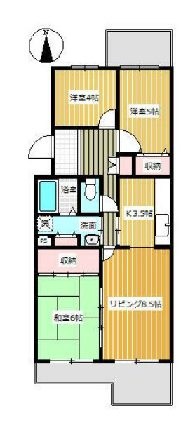 コーポレート東伏見１0号棟の間取り